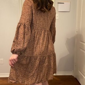 Cheetah print flowy summer dress